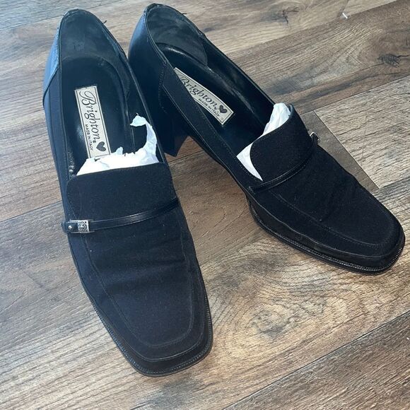 Brighton Black Leather Microfiber Loafer - Picture 1 of 5